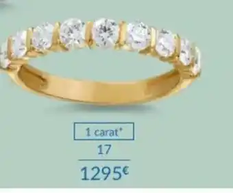 Auchan Demi-alliance or 750 millièmes recycle et diamants de synthese offre