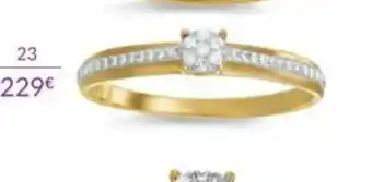 Bague or jaune 375 millièmes rhodie et diamants