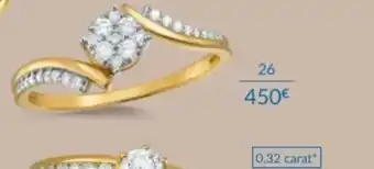 Bague or 750 millièmes rhodie et diamants