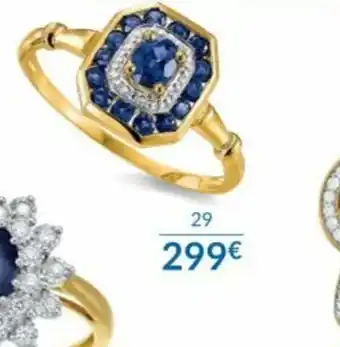 Bague or 750 millièmes rhodie et saphirs