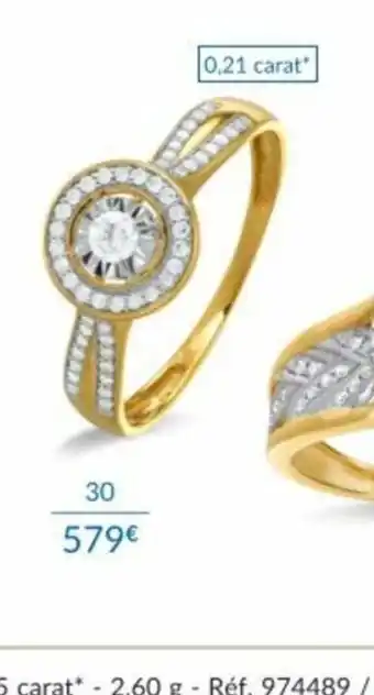 Bague or 750 millièmes rhodie et diamants