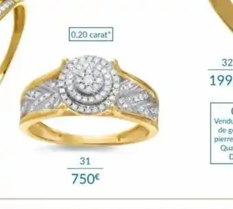 Auchan Bague or 750 millièmes offre