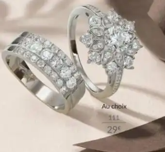 Auchan Bague argent et oxydes de zirconium offre