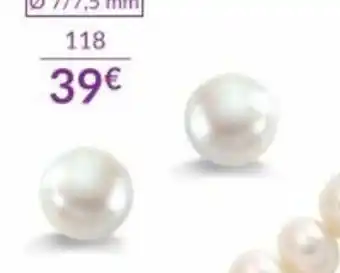 Auchan Boucles d'oreilles or 375 millièmes et perles de culture d'eau douce offre