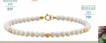Auchan Bracelet or 750 millièmes et perles de culture d'eau douce offre