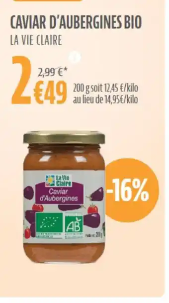 Caviar d'aubergines bio