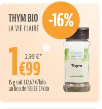 Thym Bio la vie claire