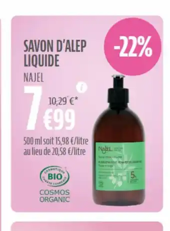 La Vie Claire Savon d'alep liquide offre