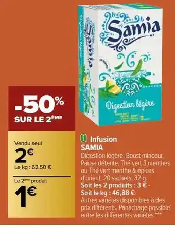 Infusion samia