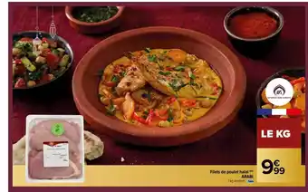 Filets de poulet halal arabi