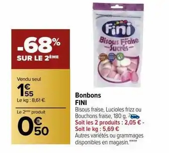 Carrefour Bonbons fini offre