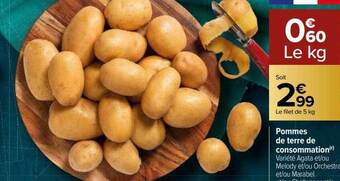 Carrefour Pommes de terre de consommation offre