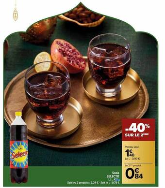 Carrefour Soda selecto offre