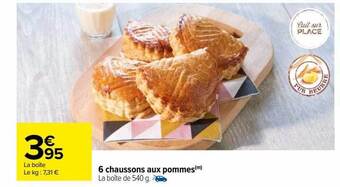 Carrefour 6 chaussons aux pommes offre