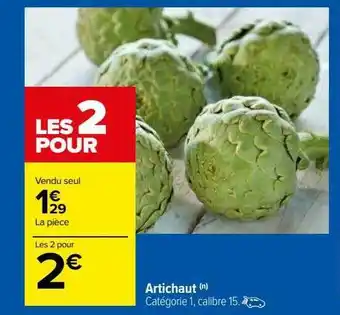 Carrefour Artichaut offre