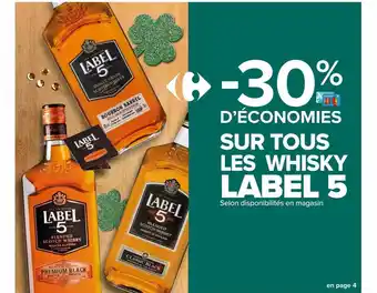 Carrefour Les whisky label 5 offre