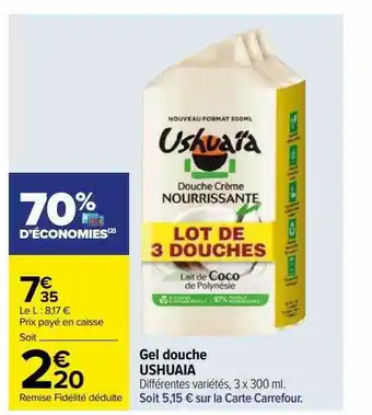 Gel douche ushuaïa