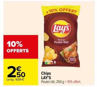 Carrefour Chips lay's offre
