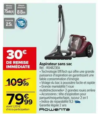Aspirateur sans sac rowenta