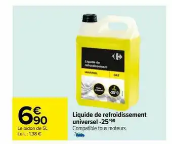 Carrefour Liquide de refroidissement universel -25° carrefour offre