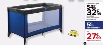 Carrefour Le lit parapluie offre