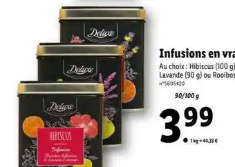 Lidl Infusions en vrac deluxe offre