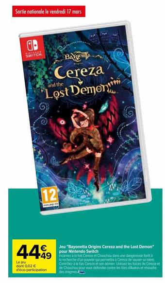 Carrefour Jeu offre
