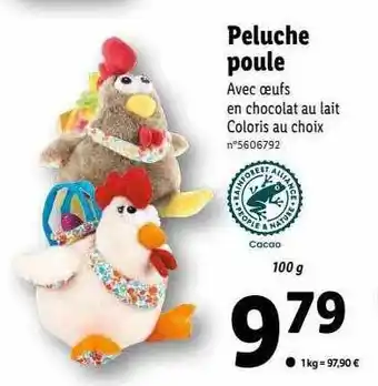 Lidl Peluche poule offre