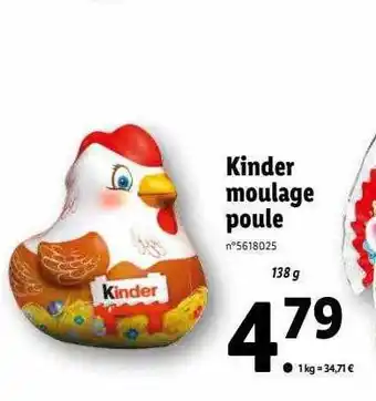 Kinder moulage poule