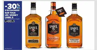 Carrefour Les whisky label 5 offre
