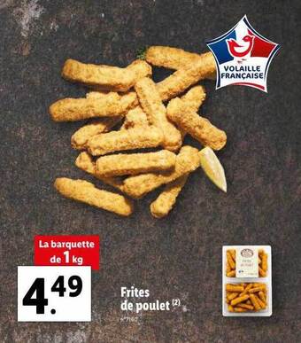 Lidl Frites de poulet offre