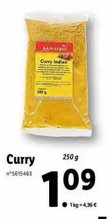 Lidl Curry offre