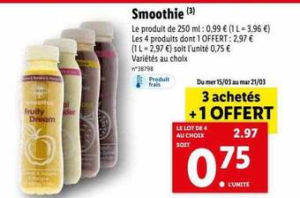 Lidl Smoothie offre