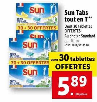 Sun tabs tout en 1