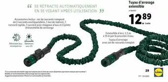 Lidl Tuyau d'arrosage extensible offre