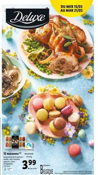 Lidl 12 macarons deluxe offre