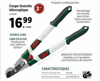 Lidl Coupe-branche télescopique offre