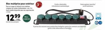 Lidl Bloc multiprise pour extérieur offre