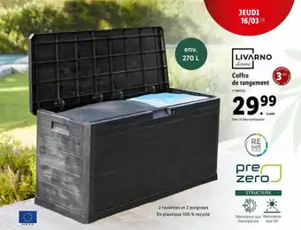 Lidl Coffre de rangement livarno home offre