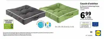 Lidl Coussin d'extérieur offre