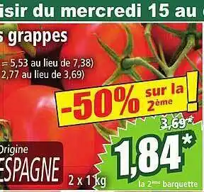 Norma Tomates grappes offre