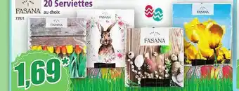 Norma 20 serviettes fasana offre