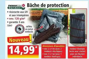 Norma Bâche de protection powertec garden offre