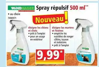 Norma Spray répulsif 500ml windhager offre