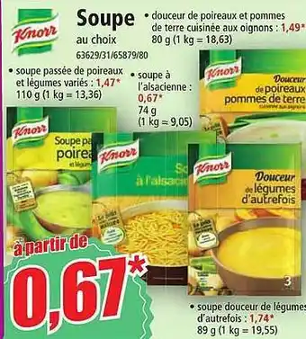 Norma Soupe knorr offre