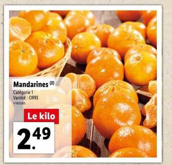 Lidl Mandarines offre