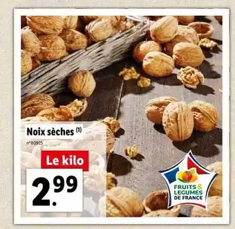 Lidl Noix sèches offre