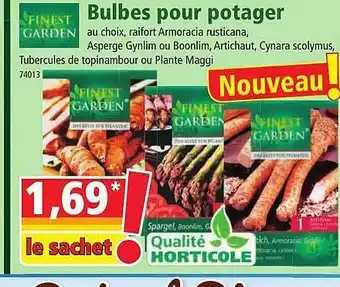 Norma Bulbes pour potager finest garden offre