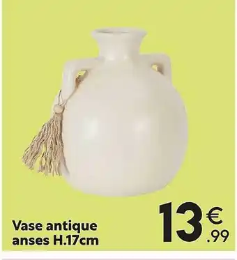 Maxi Bazar Vase antique anses h. 17 cm offre