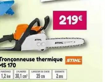 Point Vert Tronçonneuse thermique ms 170 stihl offre